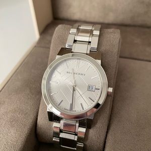 BURBERRY Women's BU9100 Large Check Stainless Steel Bracelet Watch